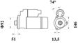 MAHLE ORIGINAL Starter 11172966 Spannung [V]: 24, Starterleistung [kW]: 5,5, Zähnezahl: 12, Flanschdurchmesser [mm]: 92, Anzahl der Befestigungsbohrungen: 3, Durchmesser der Befestigungspunkte [mm]: 146, Bohrungsdurchmesser 1 [mm]: 13,5, Drehrichtung: Drehrichtung im Uhrzeigersinn, für Schwungradtiefe [mm]: 51, Zahnteilung [mm]: 14,72, Getriebeart: mit Reduktionsgetriebe 2.