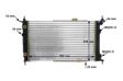 BEHR HELLA SERVICE Radiator 10890857 Radiator type: Mechanically jointed cooling fins, Core Length [mm]: 590, Core Width [mm]: 378, Core Depth [mm]: 23, Water Tank Material (radiator): Plastic, Vehicle Equipment: for vehicles with air conditioning, Transmission Type: Automatic Transmission 8.