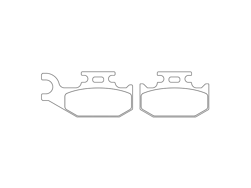 FERODO Brake pad for motorcycle 761516 Terrain, off Road SG, Sintergrip, Set to a Brake Discs!, 3 mm needle on the back