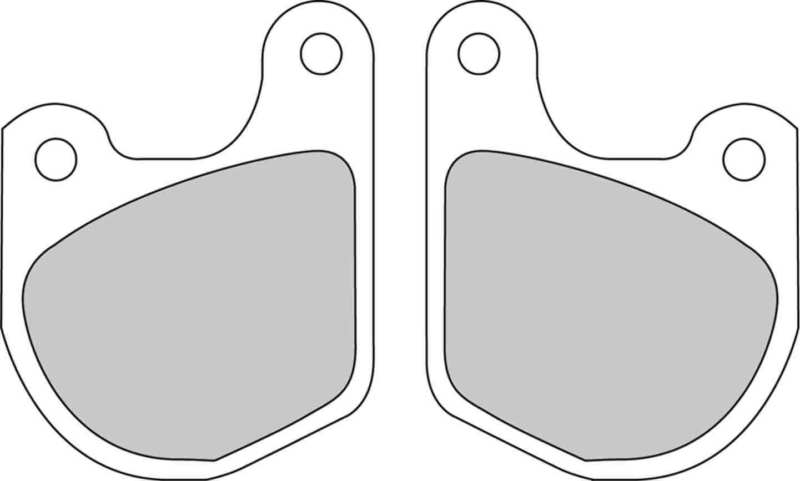 FERODO Brake pad for motorcycle 10763509 Road, Road PRP, Polished rotor bench, set for a brake disc!