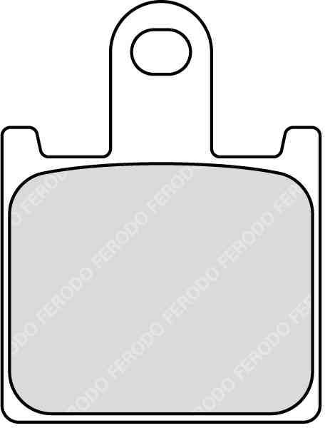 FERODO Brake pad for motorcycle 761574 Race, Race CP1, Set to a Brake Discs, thickness: 7.9 mm