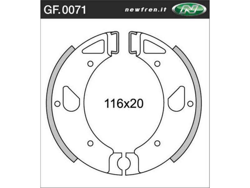 NEWFREN Brake shoe for motorcycle 10469244 