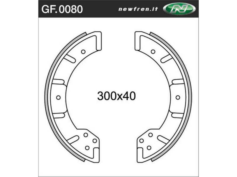 NEWFREN Brake shoe for motorcycle 10469245 