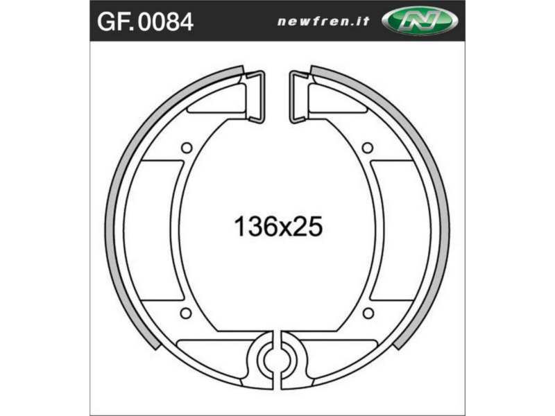 NEWFREN Brake shoe for motorcycle 10469246 