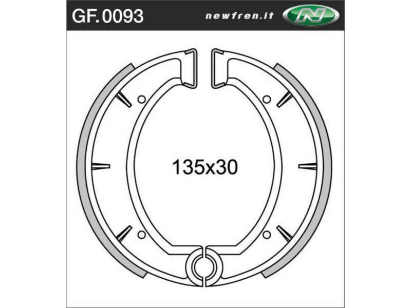 NEWFREN Brake shoe for motorcycle 10469252 