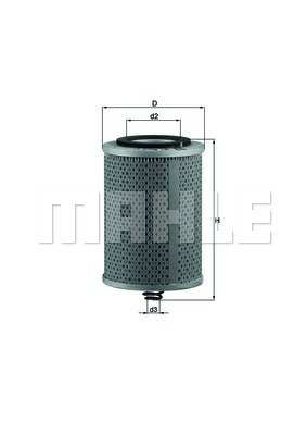 KNECHT Ölfilter 81049/2 Filterausführung: Filtereinsatz, Durchmesser [mm]: 120,0, Höhe [mm]: 193,0, Innendurchmesser 2 [mm]: 64, Innendurchmesser 3 [mm]: 13,4