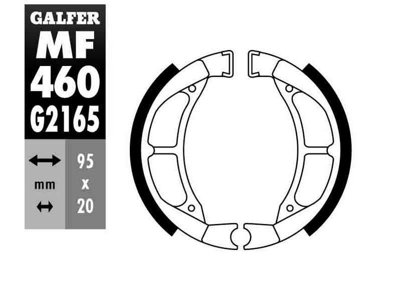 GALFER MOTO Brake shoe for motorcycle 10609585 Scooter, Off-Road, Street
