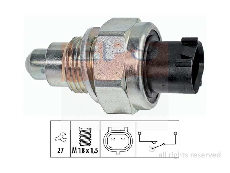 EPS-FACET Schalter. Rückfahrleuchte 10214484 Gewindemaß: M18x1,5, Schlüsselweite: 27