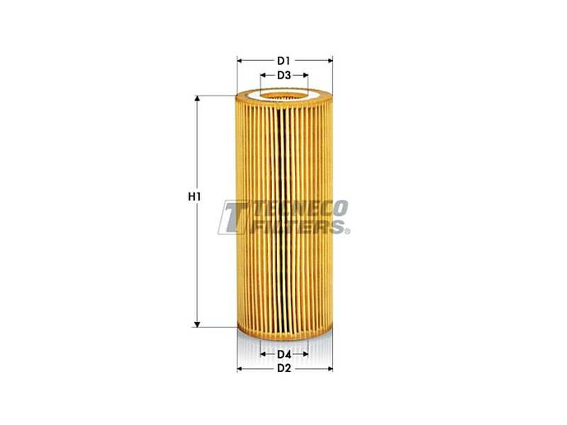 TECNECO FILTERS Ölfilter 81038 Höhe [mm]: 162, Innendurchmesser [mm]: 23, Außendurchmesser [mm]: 62, Filterausführung: Filtereinsatz