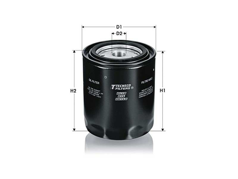 TECNECO FILTERS Ölfilter 81248 Höhe [mm]: 101, Gewindemaß: 13/16, Durchmesser 3 [mm]: 62, Durchmesser 4 [mm]: 72, Außendurchmesser [mm]: 99, Filterausführung: Anschraubfilter