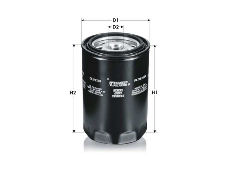 TECNECO FILTERS Ölfilter 81222 Höhe [mm]: 118, Gewindemaß: M 20 X 1.5, Höhe 1 [mm]: 120, Außendurchmesser [mm]: 77, Filterausführung: Anschraubfilter, Ergänzungsartikel/Ergänzende Info 2: mit einem Rücklaufsperrventil
