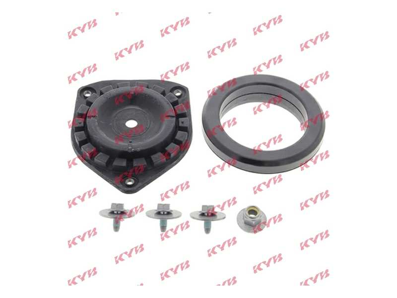 KYB Domlager 894327 Erstens rechts/links
Einbauseite: Vorderachse Technische Information: Federbeinstützlager mit separatem Wälzlager / / / Befestigungsmaterial : Kolbenstangenmutter, Unterlegscheibe für Federbeinstützlager (x3), Federbeinstützlager mit 1.