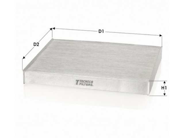 TECNECO FILTERS Innenraumluftfilter 10552192 Länge [mm]: 199, Breite [mm]: 177, Höhe [mm]: 30, Filterausführung: Partikelfilter