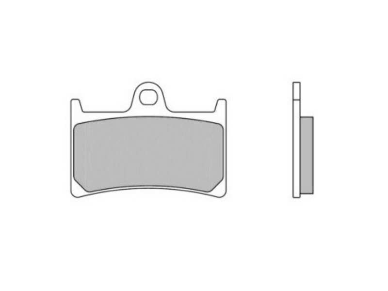 BREMBO Brake pad for motorcycle 674476 SC, Sintered, Racing Road, first, set, for a brake disc!