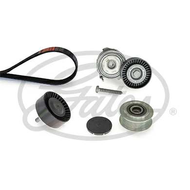 GATES Keilrippenriemensatz 731329 Riemenscheiben: mit Freilaufriemenscheibe, Artikelnummer des empfohlenen Spezialwerkzeuges: GAT4955B