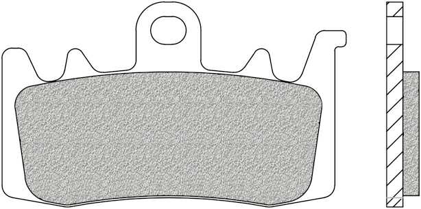 NEWFREN Brake pad for motorcycle 10612399 Road, Race, Sintered, Set to a Brake Disc!