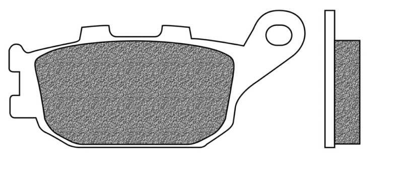 NEWFREN Brake pad for motorcycle 10612951 Scooter, Elite, Organic, Set, for a Brake Disc!