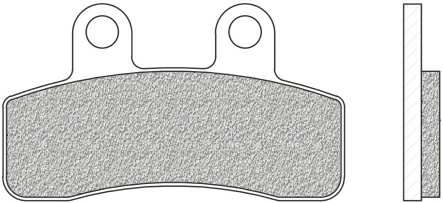 NEWFREN Brake pad for motorcycle 10612963 Touring, organic, set, for a brake disc!
