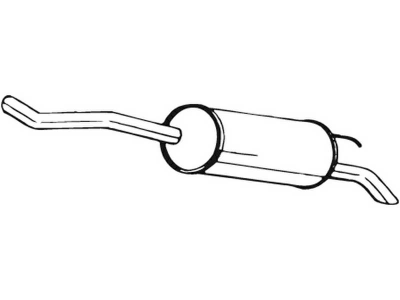 BOSAL Auspufftopf 555042 hintere
zusätzlich benötigte Artikel siehe Zubehörliste: 1.