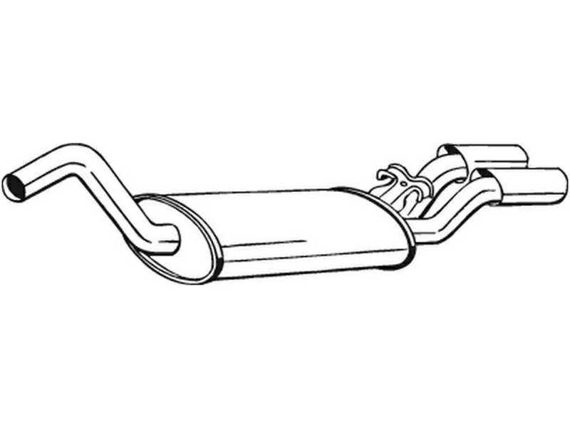 BOSAL Auspufftopf 552018 hintere
zusätzlich benötigte Artikel siehe Zubehörliste: 1.