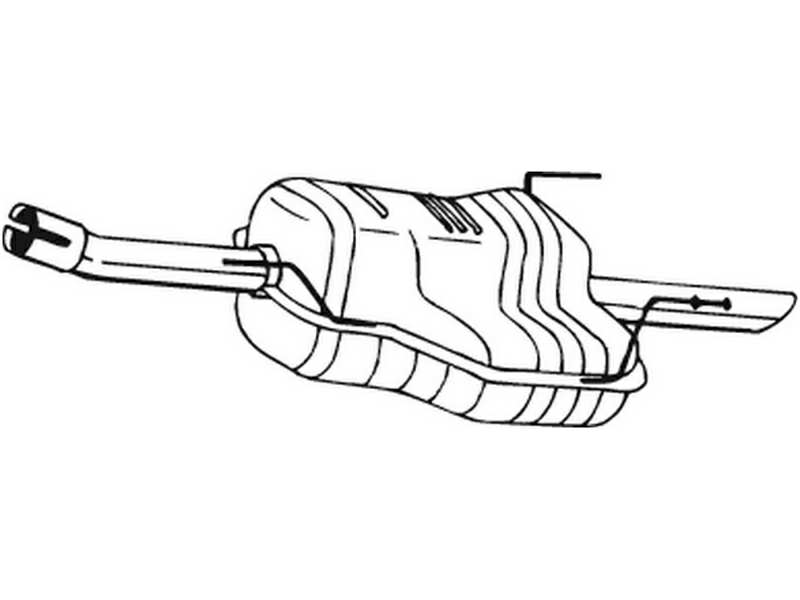 BOSAL Auspufftopf 555109 hintere
zusätzlich benötigte Artikel siehe Zubehörliste: 1.