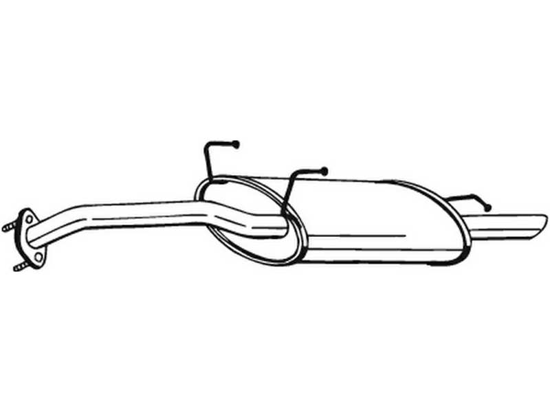 BOSAL Auspufftopf 563009 hintere
zusätzlich benötigte Artikel siehe Zubehörliste: 1.