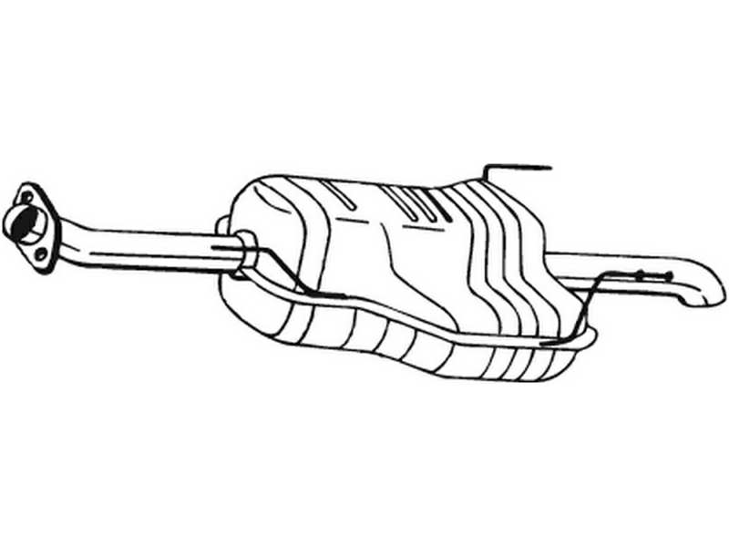 BOSAL Auspufftopf 550798 hintere
zusätzlich benötigte Artikel siehe Zubehörliste: 1.