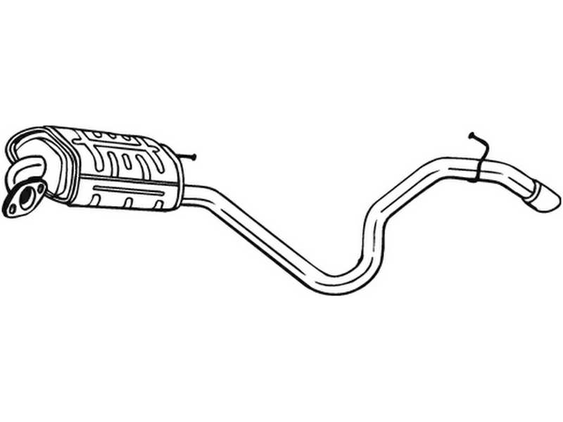 BOSAL Auspufftopf 553069 hintere
zusätzlich benötigte Artikel siehe Zubehörliste: 1.