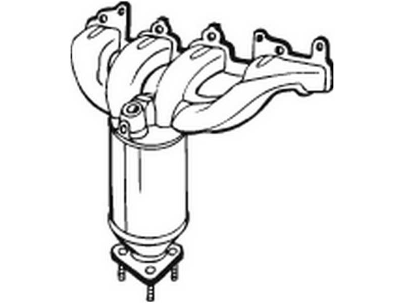 BOSAL Katalyzator 553103 Ergänzungsartikel/Ergänzende Info 2: mit Anbauteilen, Abgasnorm: Euro 4