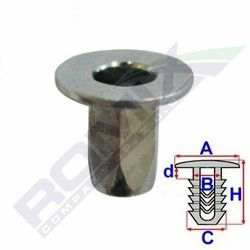 ROMIX Karosseriemutter 10628478 Fiat, M6, 20 PCs/Paket