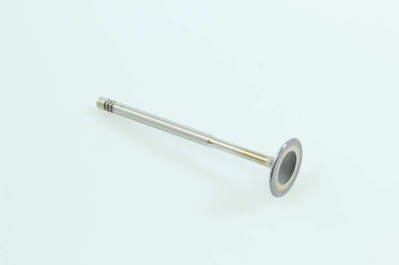 AE Ventil 10760661 Ansaugung
Ergänzungsartikel/Ergänzende Info 2: Ventilsitz gehärtet, Ventilschaftende gehärtet, Länge [mm]: 105,1, Ventilschaftdurchmesser [mm]: 6, Ventiltellerdurchmesser [mm]: 26,9, Material: Chrom-Siliziumstahl, Ventilsitzwinkel [Grad]: 45 1.