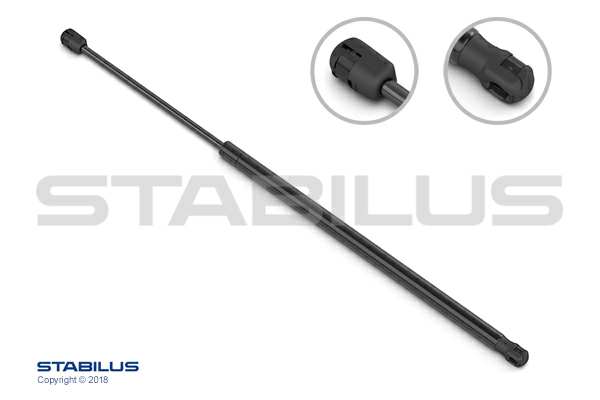 STABILUS Gasfeder 155744 Länge [mm]: 365,5, Hub [mm]: 140