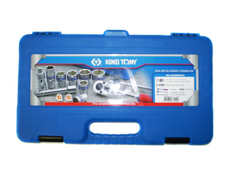 KING TONY Steckschlüsselsatz 137001 24 dB, 1/2 ", Handbuch, 6* 1.