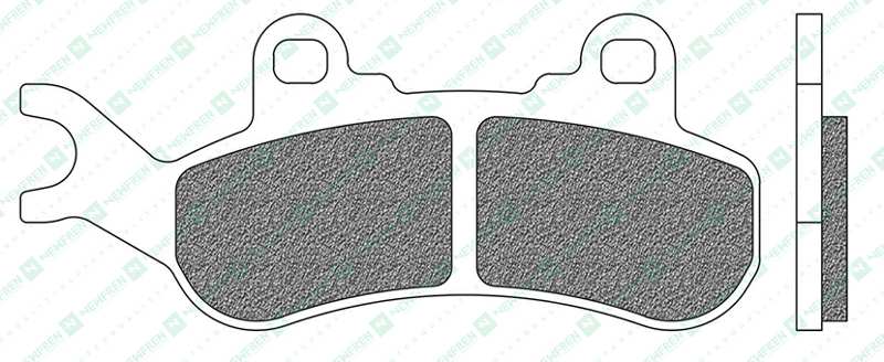 NEWFREN Brake pad for motorcycle 11174571 Off-Road, ATV, Sinter, Set, for a Brake Discs!