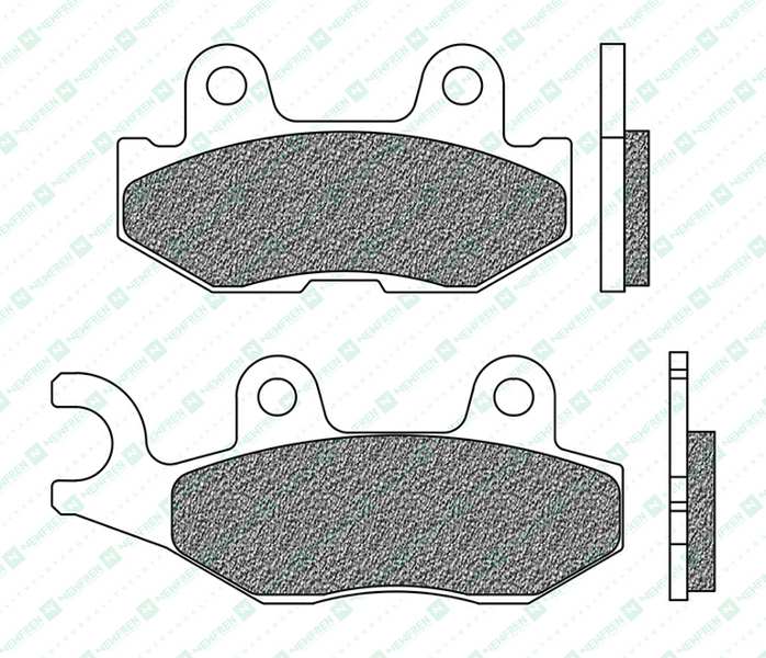 NEWFREN Brake pad for motorcycle 11174559 Off-Road, ATV, Sinter, Set, for a Brake Discs!