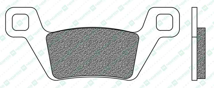 NEWFREN Brake pad for motorcycle 11174572 Off-Road, ATV, Sinter, Set, for a Brake Discs!