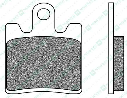 NEWFREN Brake pad for motorcycle 11030034 Scooter, Active, Organic, Set, for a Brake Discs!