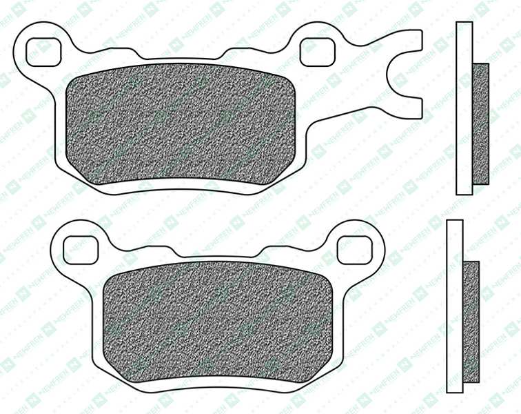 NEWFREN Brake pad for motorcycle 11174566 Off-Road, ATV, Sinter, Set, for a Brake Discs!