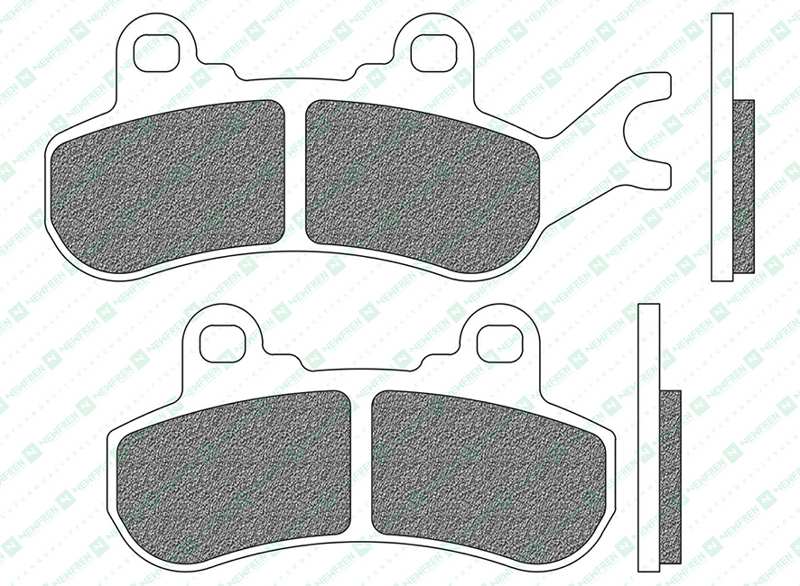 NEWFREN Brake pad for motorcycle 11174570 Off-Road, ATV, Sinter, Set, for a Brake Discs!
