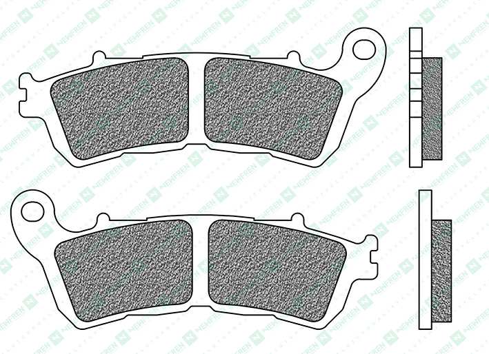 NEWFREN Brake pad for motorcycle 11174558 Road, Touring, Sintered, Set, for a Brake Discs!