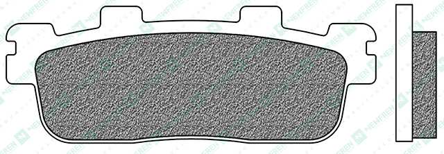 NEWFREN Brake pad for motorcycle 11030054 Scooter, Active, Organic, Set, for a Brake Discs!