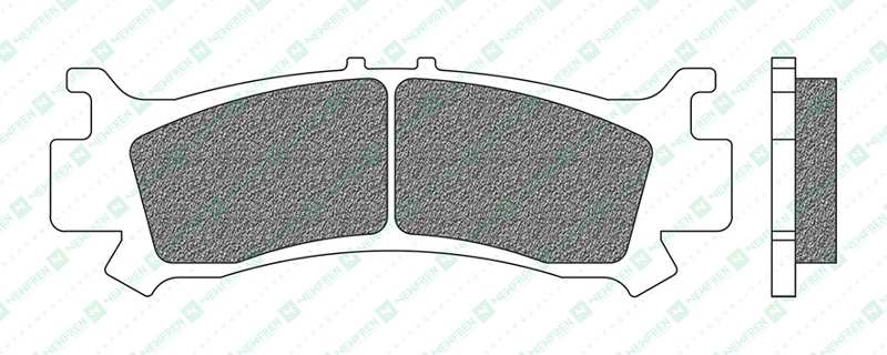 NEWFREN Brake pad for motorcycle 11174576 Off-Road, ATV, Sinter, Set, for a Brake Discs!