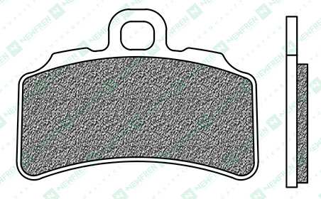 NEWFREN Brake pad for motorcycle 11174565 Off-Road, Dirt Sintered, Set, For a Brake Discrem!