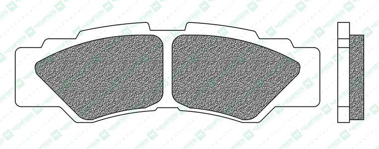 NEWFREN Brake pad for motorcycle 11174578 Off-Road, ATV, Sinter, Set, for a Brake Discs!