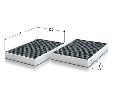 TECNECO FILTERS Innenraumluftfilter 11184884 Aktivkohlefilter. 2 Stk/Set
Länge [mm]: 262, Breite [mm]: 184, Höhe [mm]: 30, benötigte Stückzahl: 2, Filterausführung: Aktivkohlefilter