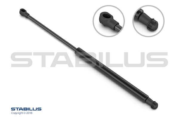 STABILUS Gasfeder 156168 Länge [mm]: 591, Hub [mm]: 234