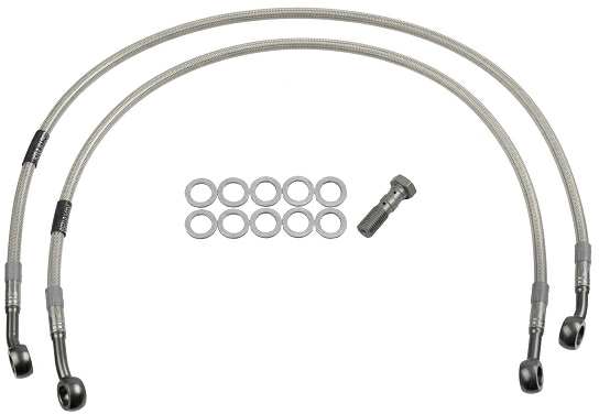 TRW Bremsleitung 200854 Set, Stahl -Covered, 2 PCs/Paket
Oberfläche: kunststoffummantelt, Material: Aluminium, Farbe: titan, Ergänzungsartikel/Ergänzende Info 2: Stahlflex, mit Hohlschraube, Ergänzungsartikel/Ergänzende Info: mit transparenter Ummantelung, mit Doppelhohlschraube