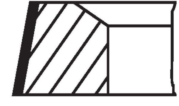 MAHLE ORIGINAL Kolbenringsatz 221335 Zylinderbohrung [mm]: 128,0, Komponentennummer: 1. T 3,5 Mo, 2. M 3,5 IF, 3. NM 3,5, 4. DSF 6,5 Cr 
Zylinderbohrung [mm]: 128,0 1.
