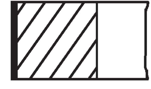 MAHLE ORIGINAL Kolbenringsatz 10790099 Zylinderbohrung [mm]: 76,76, Komponentennummer: 1. R 1,75 Cr, 2.M2,0 IFU Cr P, 3. DSF 3,0 Cr 
Zylinderbohrung [mm]: 76,76 1.