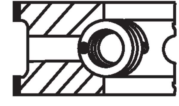 MAHLE ORIGINAL Kolbenringsatz 221888 Zylinderbohrung [mm]: 70,4, Komponentennummer: 1. R 1,5 Cr, 2. M 1,5, 3. SSF 3,0 
Zylinderbohrung [mm]: 70,4 1.